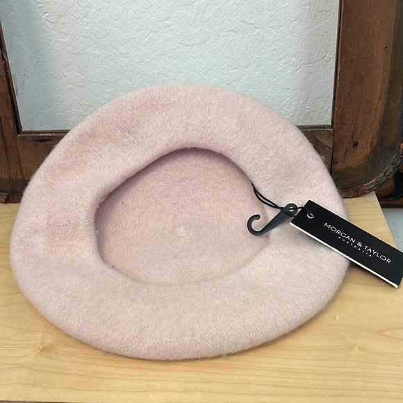 NWT Morgan & Taylor Light Pink French Beret Hat - Picture 5 of 10